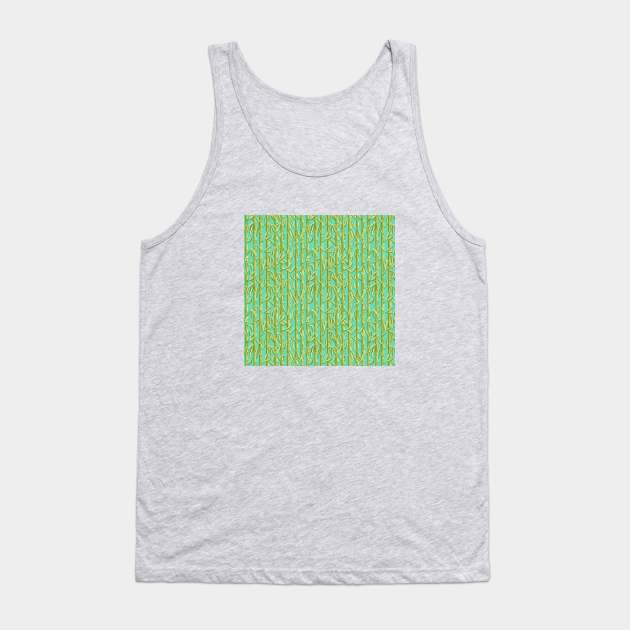 Bamboo Shoots- green Tank Top by NickiPostsStuff